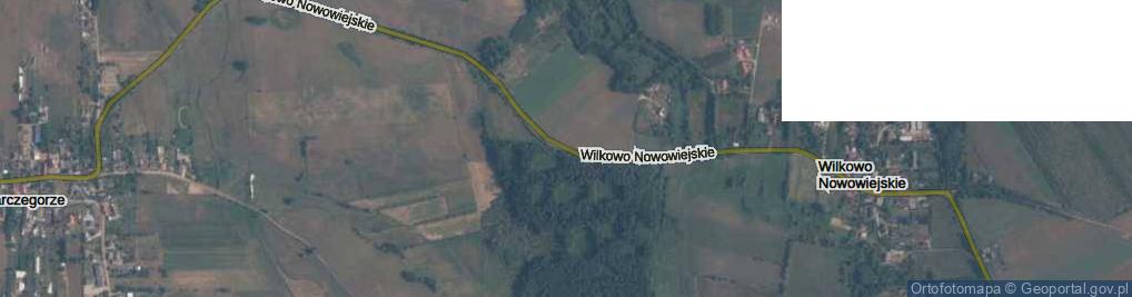 Zdjęcie satelitarne Wilkowo Nowowiejskie ul.